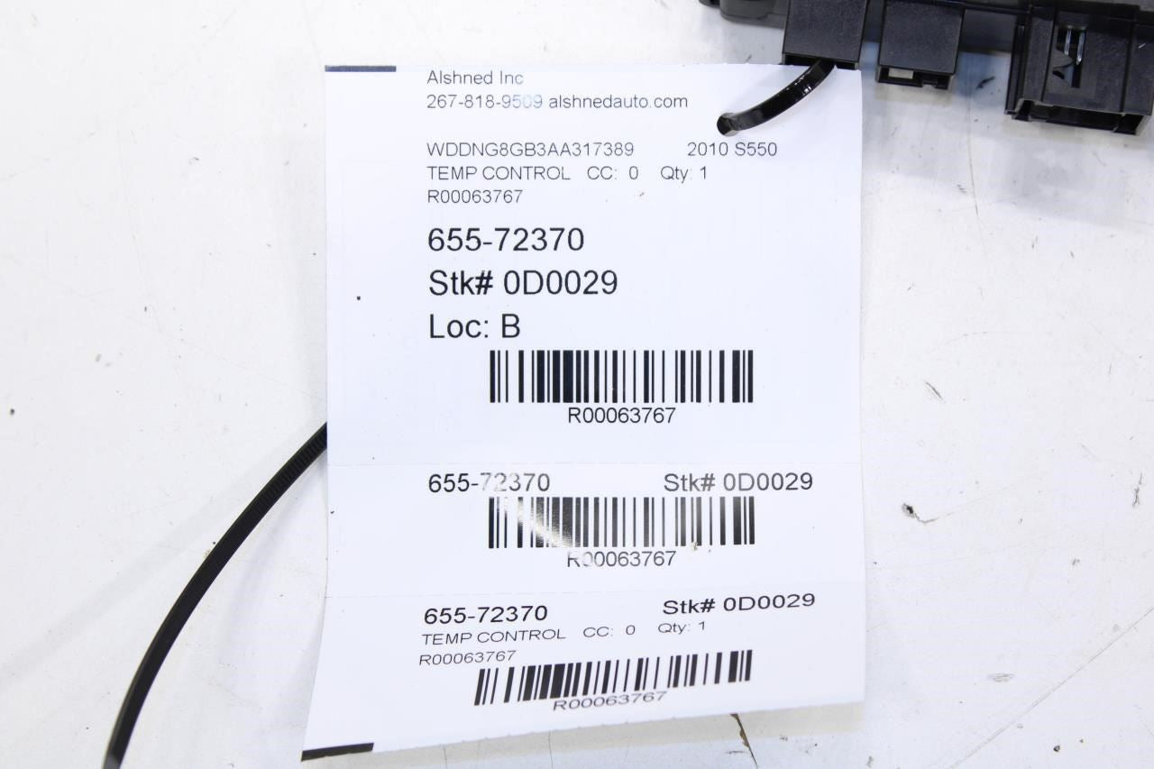 2007-2013 Mercedes-Benz S550 Dash AC Heater Temperature Climate Control Switch - Alshned Auto Parts