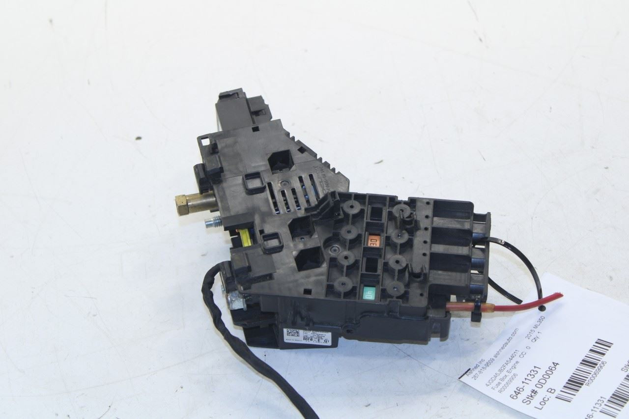 12-15 Mercedes-Benz ML350 3.5L RWD Engine Bay Right Side Fuse Relay Junction Box - Alshned Auto Parts