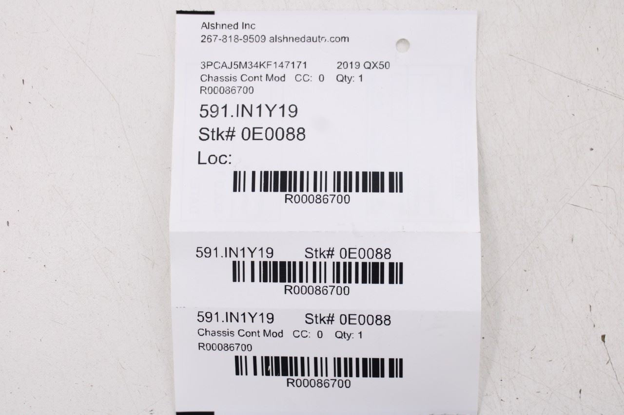 2019-2021 Infiniti QX50 ESSENTIAL Warning Speaker Controller Control Module OEM - Alshned Auto Parts
