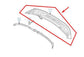 2012-18 Porsche Cayenne Rear Liftgate Spoiler Wing w/ Brake Light 7P5-827-934-E - Alshned Auto Parts