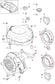 2011-18 Porsche Cayenne S Front and Rear RH and LH Door Bose Speaker 7PP035454P1