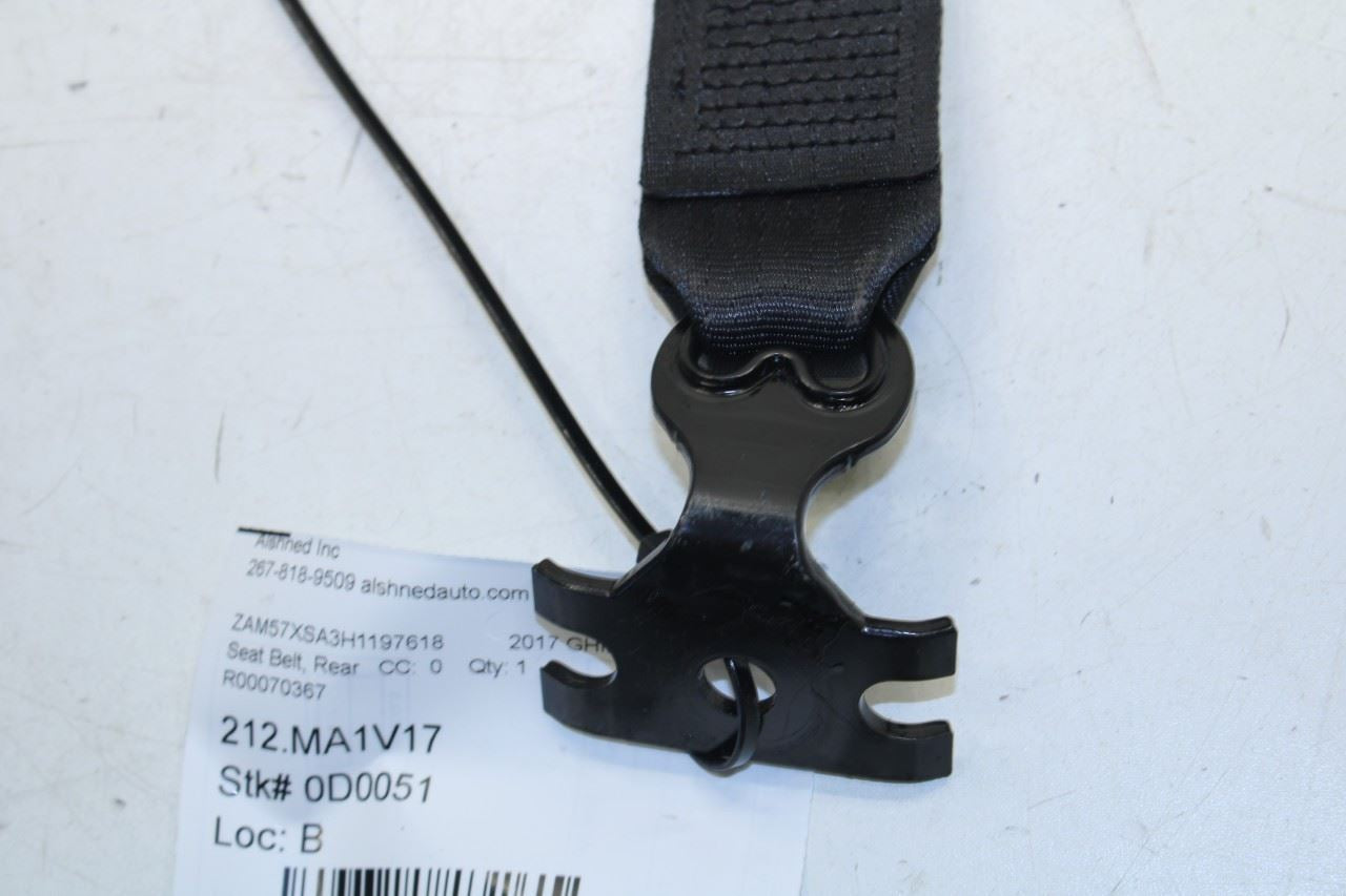 17-21 Maserati Ghibli 3.0L Rear Center 2nd Row Seat Belt Retractor 670017440 OEM - Alshned Auto Parts
