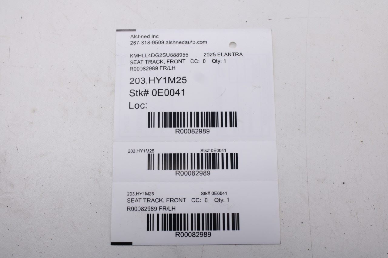 21-26 Hyundai Elantra SE 2.0L FWD Front Driver Left Side Seat Lower Track Frame13