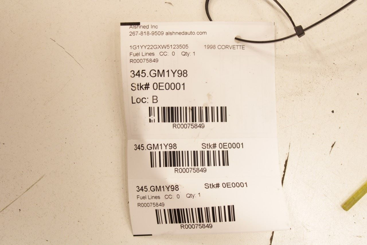 1997-1998 Chevrolet Corvette 5.7L Front Fuel Feed Jumper Hose Line Stainless Set - Alshned Auto Parts