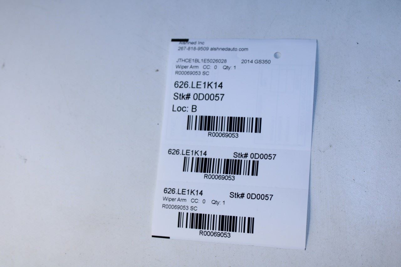 2013-2020 Lexus GS350 Front Left Driver and Right Side Wiper Arm 85221-30680 OEM - Alshned Auto Parts