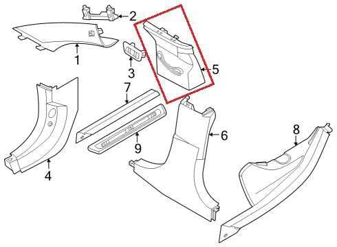 23-25 BMW 430i Gran Coupe xDrive Right and Left Upper B-Pillar Trim 51438096441 - Alshned Auto Parts