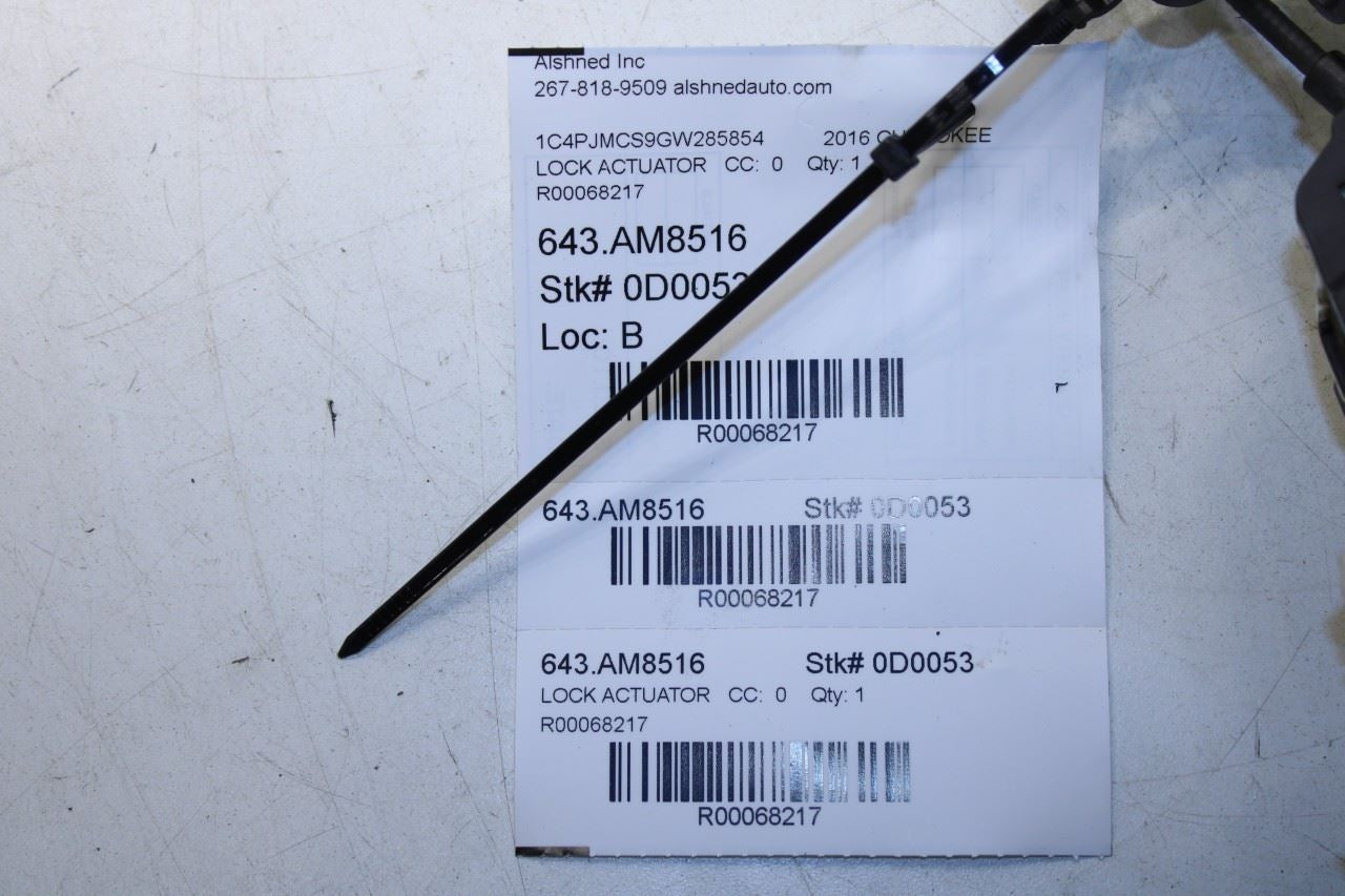 2014-2023 Jeep Cherokee 75th Anniversary Rear Left Side Door Lock Latch Actuator - Alshned Auto Parts