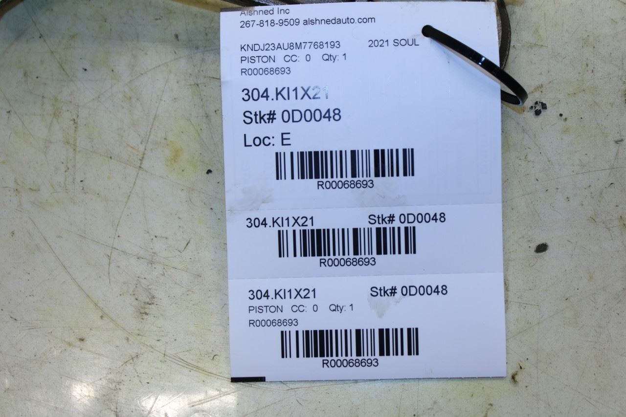 2020-2022 Kia Soul LX 2.0L Engine Piston No 1 w/ Connecting Rod 23510-2E420 OEM - Alshned Auto Parts