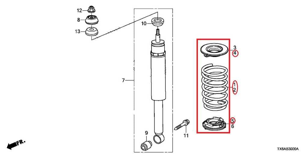 19-22 Acura ILX Techno A-Spec FWD Rear Right and Left Coil Spring 52441-T3R-A01 - Alshned Auto Parts