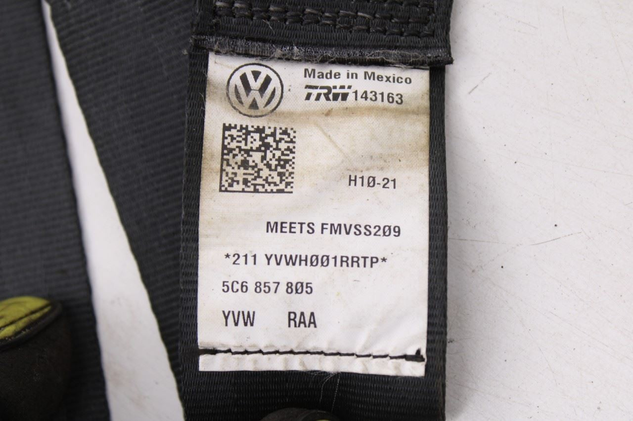2011-18 Volkswagen Jetta Sport Rear Driver Left Side 2nd Row Seat Belt Retractor - Alshned Auto Parts
