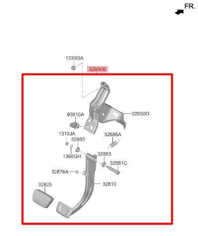 2022-2024 Hyundai Tucson SEL 2.5L AWD Brake Foot Stop Pedal Assembly 32800-N9200 - Alshned Auto Parts