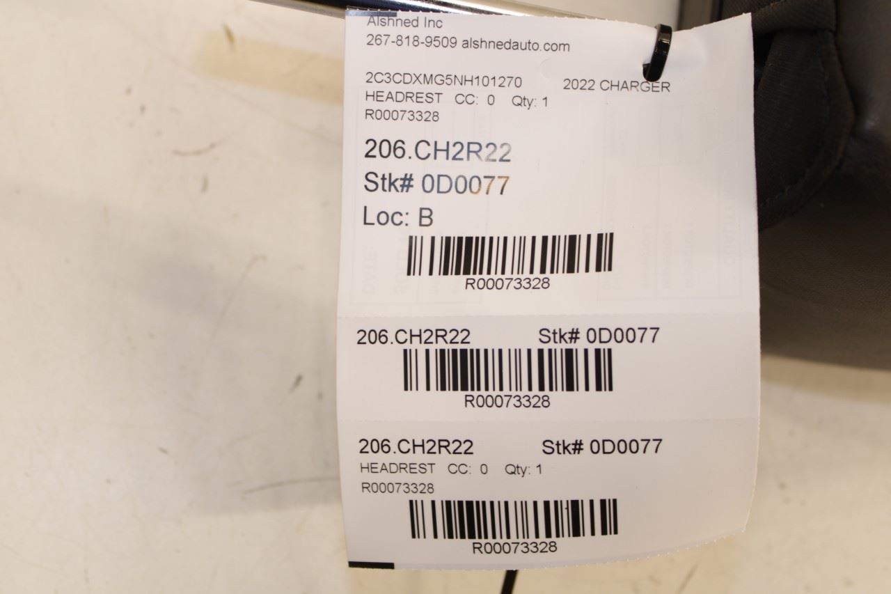 2021-23 Dodge Charger GT Front Driver Left or Passenger Right Side Seat Headrest - Alshned Auto Parts