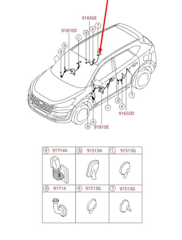 2019-2021 Hyundai Tucson Value Rear Right Passenger Side Door Wire Harness1