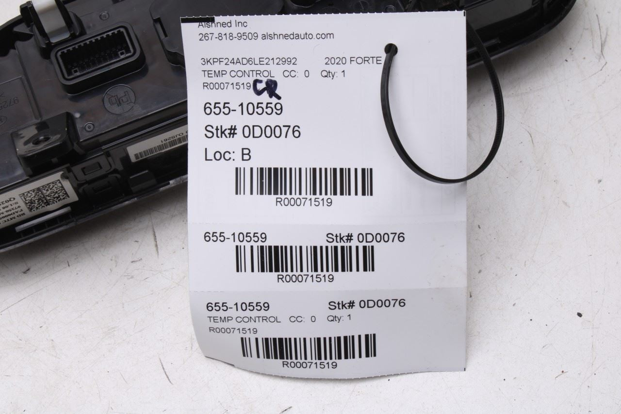 2019-21 Kia Forte LXS AC Heater Temperature Climate Control 97250-M6130WK *ReaD* - Alshned Auto Parts