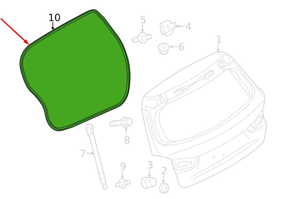 20-25 Mitsubishi Outlander Sport SE Liftgate Tailgate Weatherstrip Seal 5815A1331