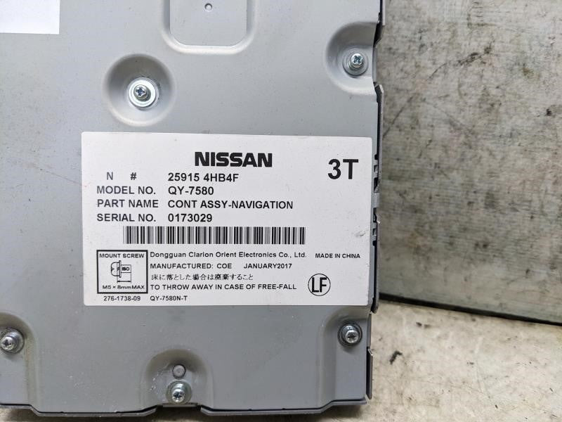 2016-2018 Nissan Pathfinder GPS Navigation Control Module 25915-4HB4F OEM - Alshned Auto Parts