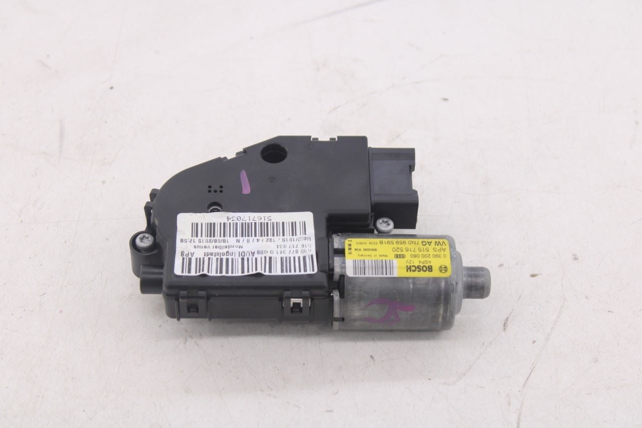 09-17 Audi Q5 Premium Roof Power Sliding Glass Sunroof Motor Set of 2 7N0959591B3