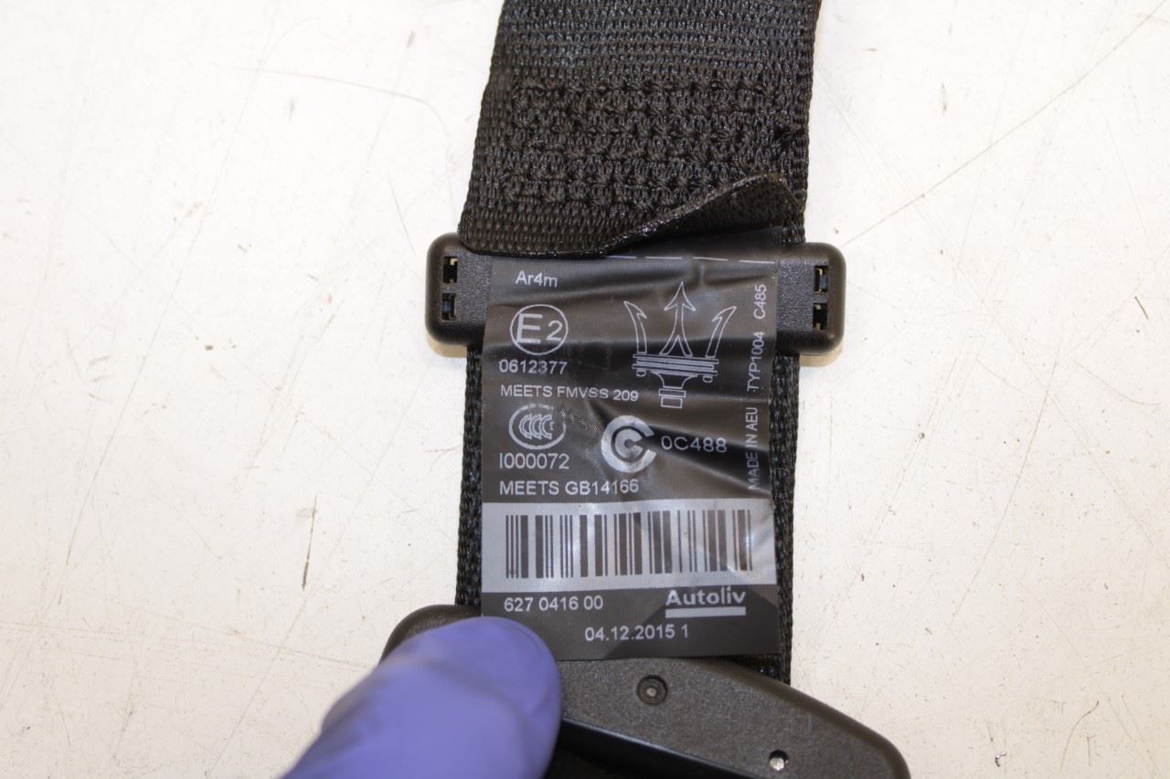 14-21 Maserati Ghibli S Q4 3.0L Rear Driver LH Side 2nd Row Seat Belt Retractor - Alshned Auto Parts