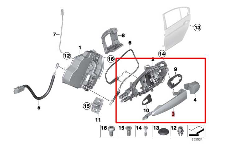 09-16 BMW 328i xDrive SULEV 2.0L AWD Rear Driver Left Side Door Exterior Handle - Alshned Auto Parts