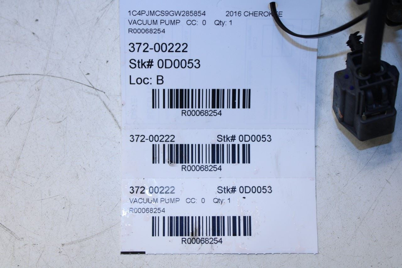 2014-18 Jeep Cherokee 75th Anniversary 3.2L 4WD Brake Vacuum Pump 4581672AC OEM - Alshned Auto Parts