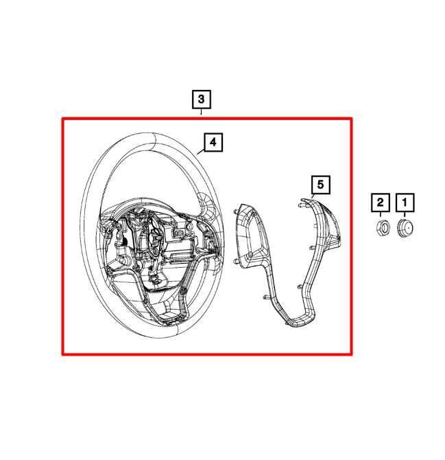 2016-2017 RAM Promaster City Steering Wheel w/ Control Buttons 6FA82LXHAA OEM - Alshned Auto Parts