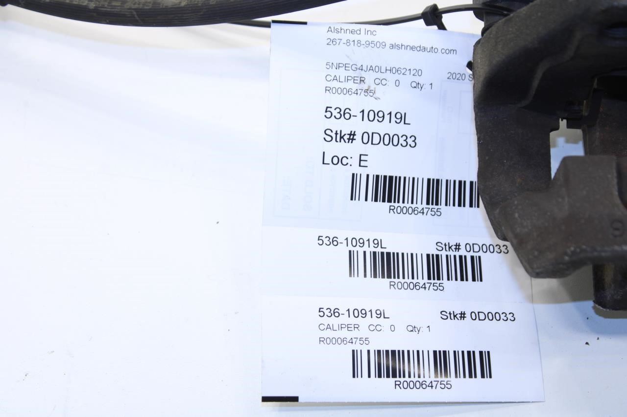 2020-23 Hyundai Sonata SE Front Left Driver Side Brake Disc Caliper 58180-L0A00 - Alshned Auto Parts