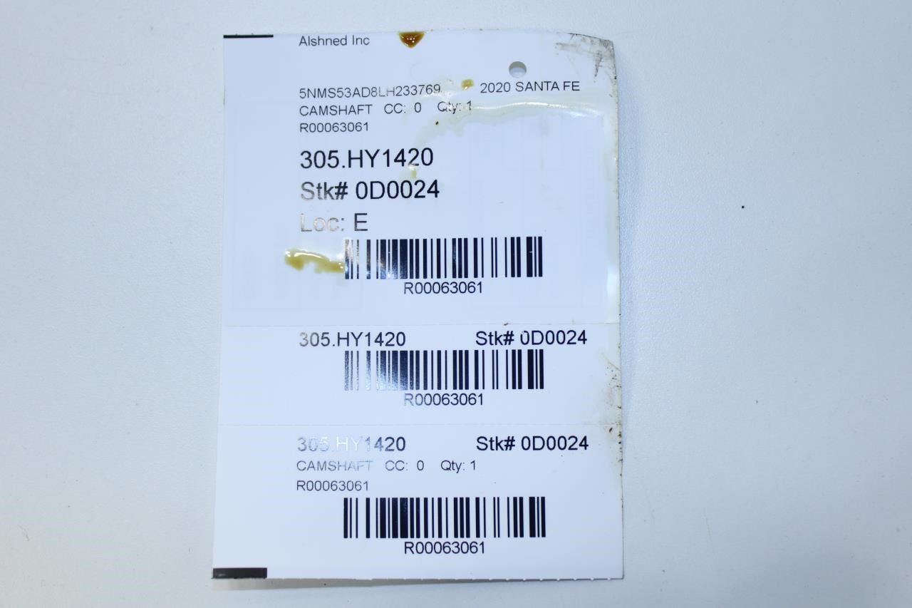 19-20 Hyundai Santa Fe Limited 2.4L Engine Exhaust Camshaft w/ Gear 24200-2GGA0 - Alshned Auto Parts