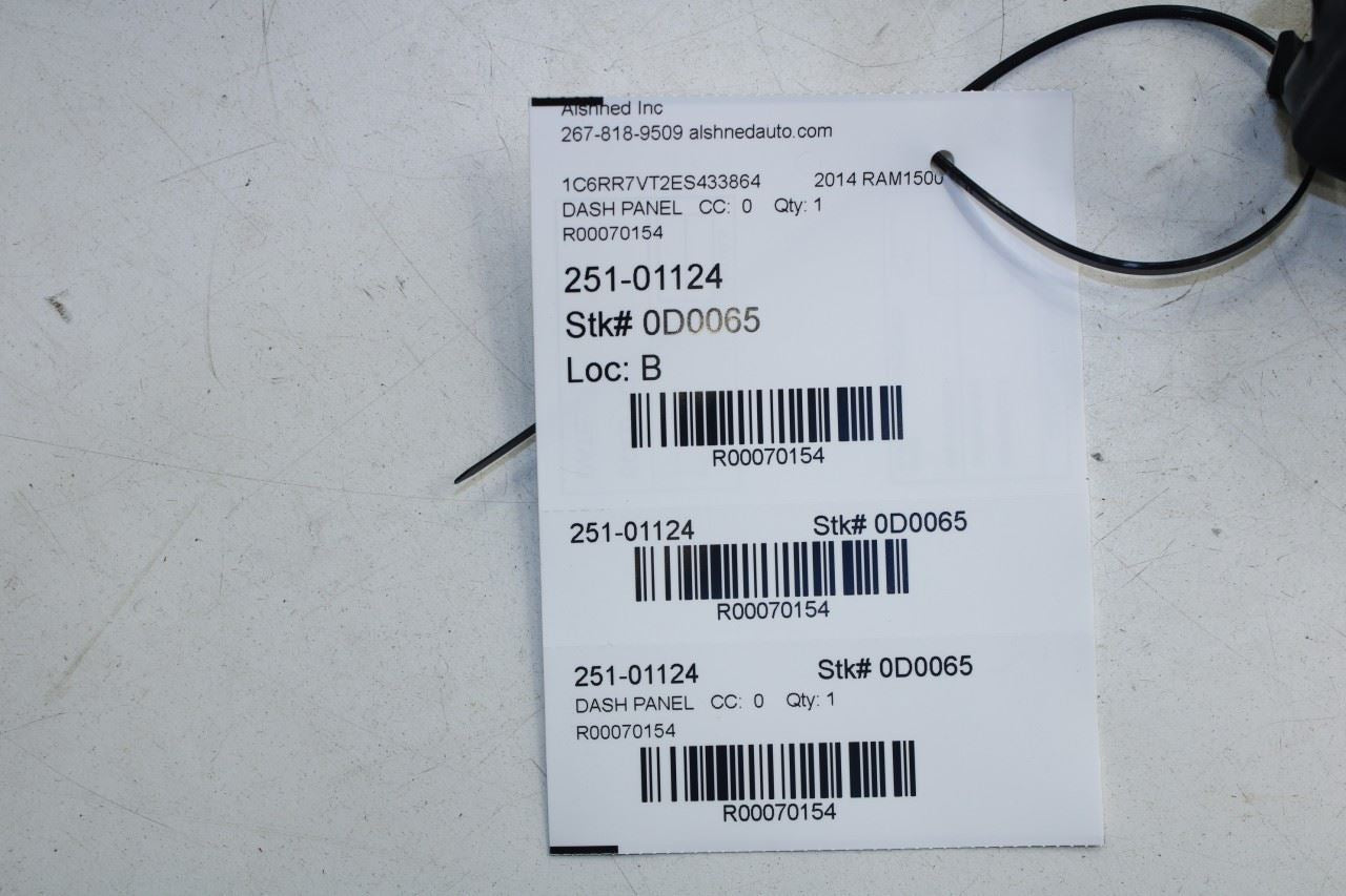 13-16 Ram 1500 Laramie Center Dash Right Pocket Storage w/ Inverter Power Outlet - Alshned Auto Parts