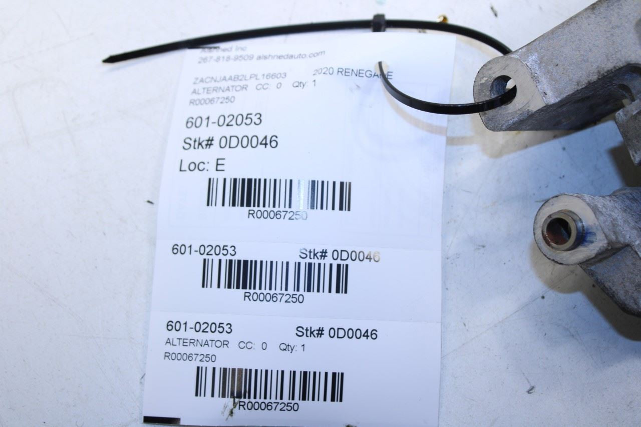 2015-2021 Jeep Renegade Sport 2.4L FWD Alternator Generator 56029624AB OEM - Alshned Auto Parts