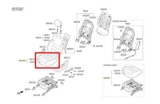 19-20 Kia Sorento LX Front Driver Left Side Seat Lower Cushion 88160C6500C61 OEM - Alshned Auto Parts
