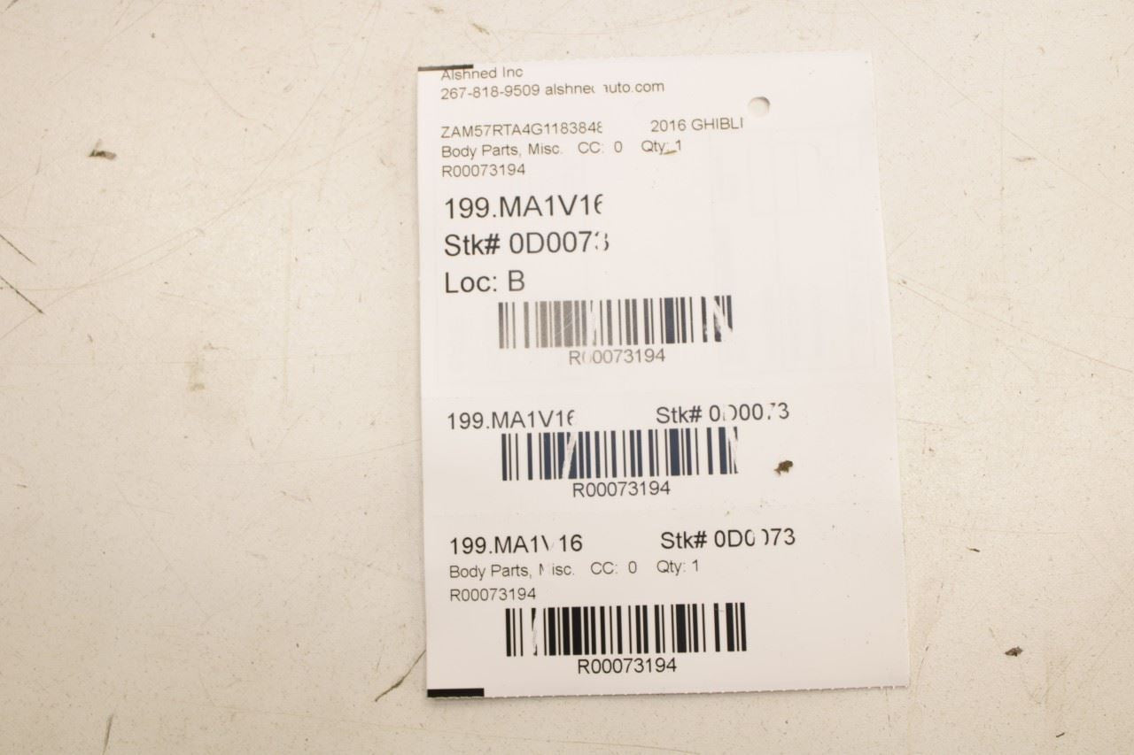 14-21 Maserati Ghibli S Q4 Rear RH and LH Door Pillar Exterior Molding Trim Set - Alshned Auto Parts