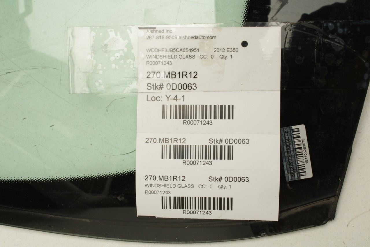 2012-2016 Mercedes-Benz E350 Sport 4Matic Front Windshield Glass 212-670-33-01 - Alshned Auto Parts