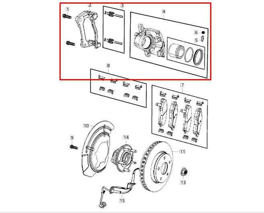 2015-23 Jeep Renegade Sport Front Left Driver Side Brake Disc Caliper 68443751AA - Alshned Auto Parts