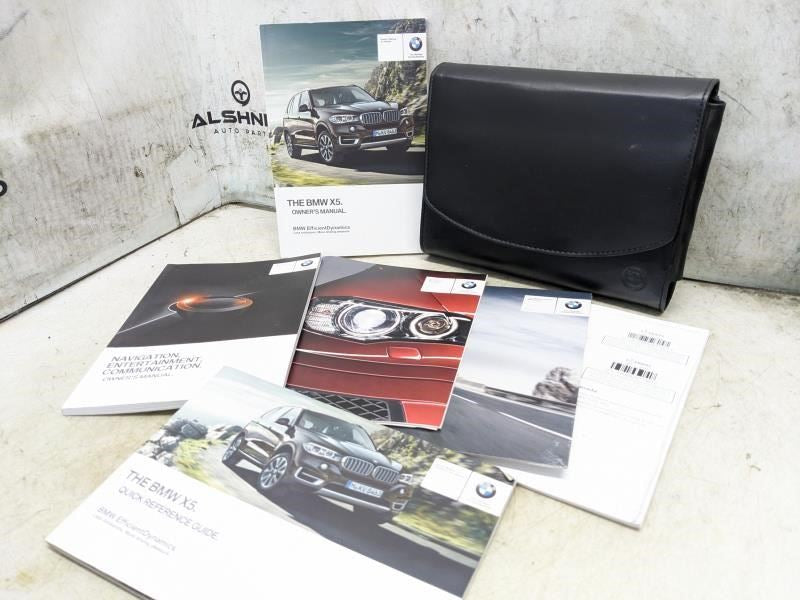 2014 BMW X5 Owners Manual Set with Case 01-40-2-928-198 OEM - Alshned Auto Parts