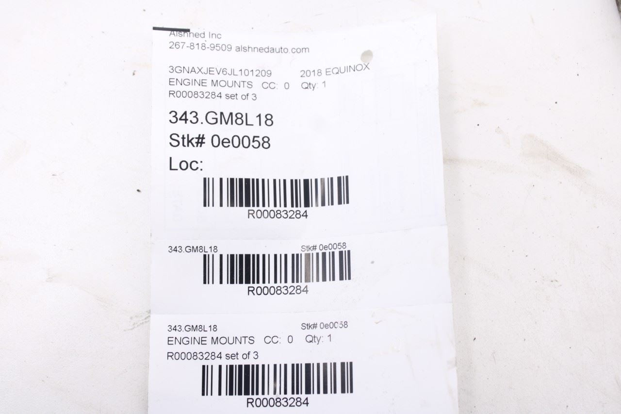 18-21 Chevrolet Equinox LT 1.5L FWD Engine Mount Bracket Set 84304334 OEM *ReaD*22