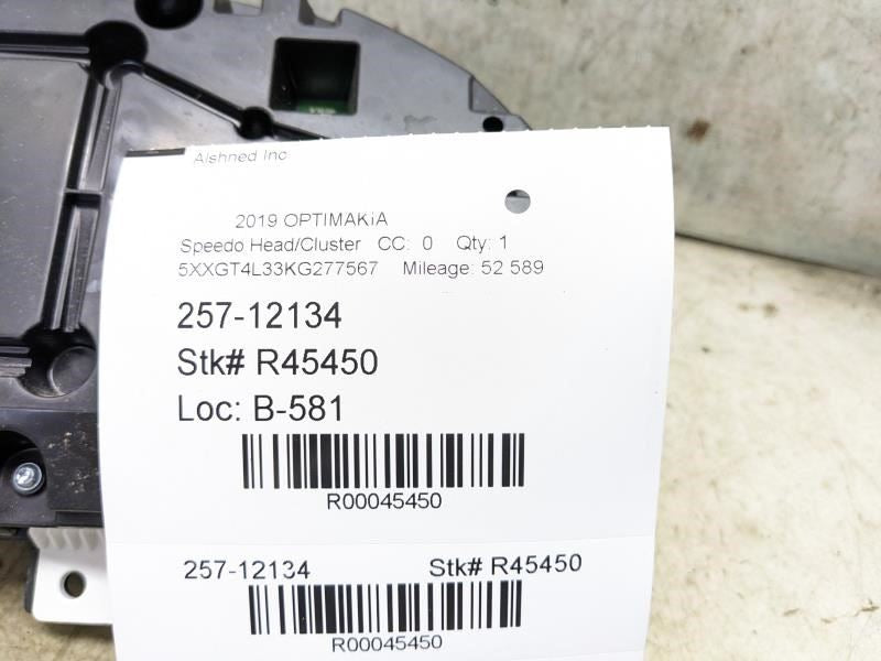 2019-20 Kia Optima Speedometer Gauge Instrument Cluster 52K mph 94021-D5030 OEM - Alshned Auto Parts