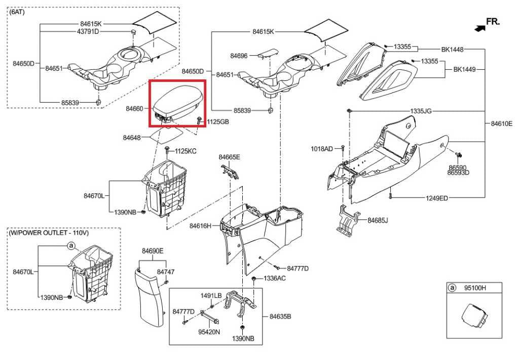 2015-17 Hyundai Veloster Turbo Center Console Armrest Storage Lid 846602V300YNG - Alshned Auto Parts