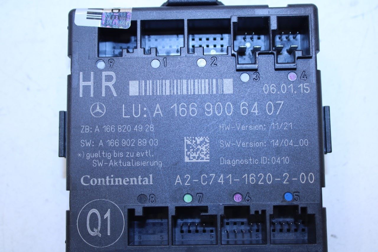 2012-2015 Mercedes-Benz ML350 Rear Right Door Control Module 166-900-64-07 OEM - Alshned Auto Parts