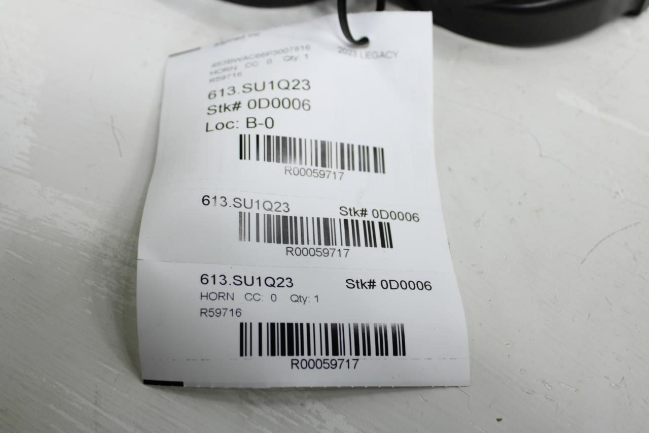 2023-2025 Subaru Legacy Premium High and Low Note Horn w/ Bracket 86012AN20A OEM - Alshned Auto Parts