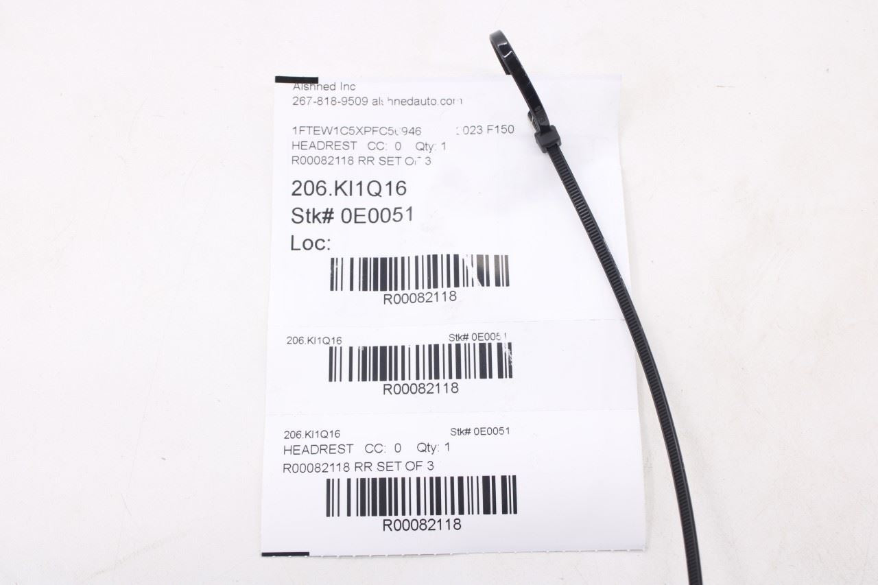 2022-26 Ford F150 XLT SuperCrew Rear RH LH Side and Center 2nd Row Seat Headrest - Alshned Auto Parts