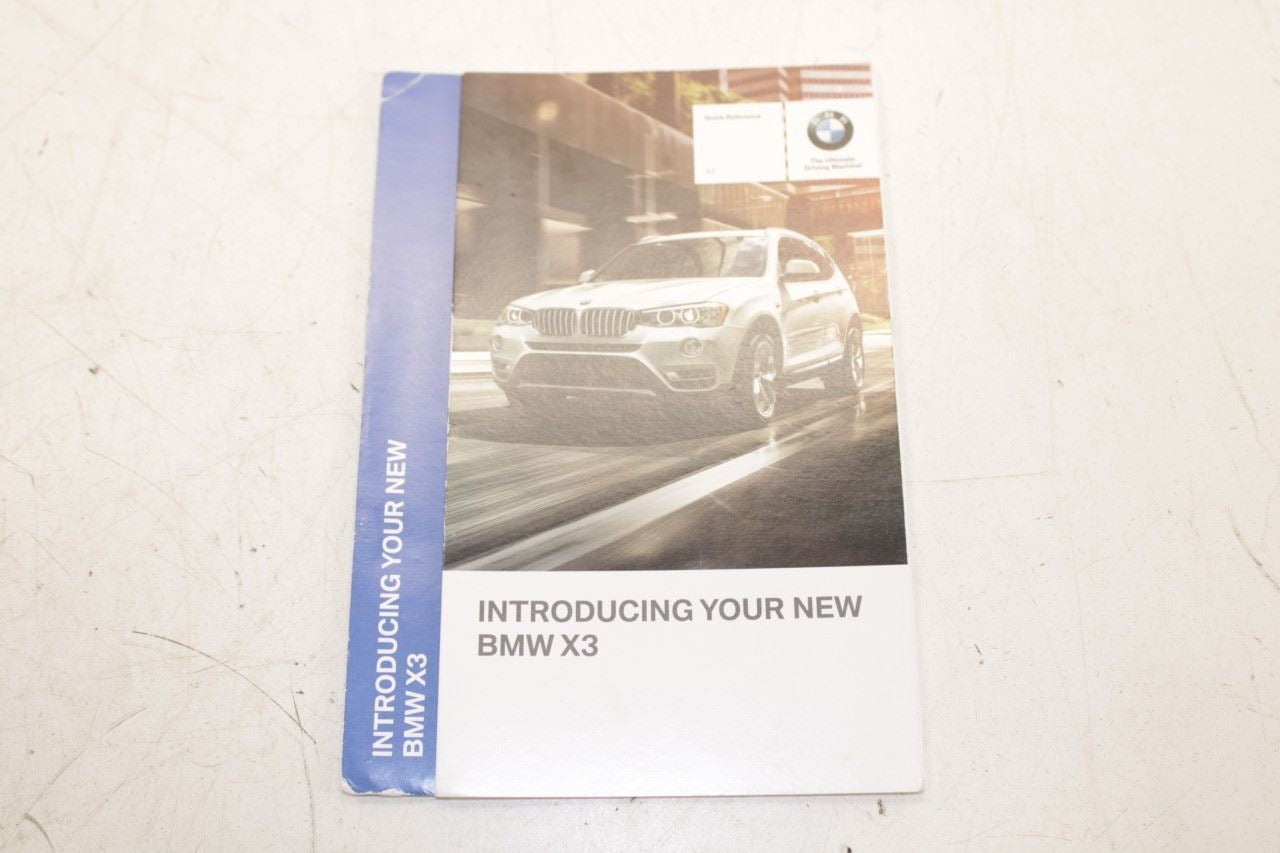 2016 BMW X3 xDrive28i Owners Manual Set with Case R72837 - Alshned Auto Parts