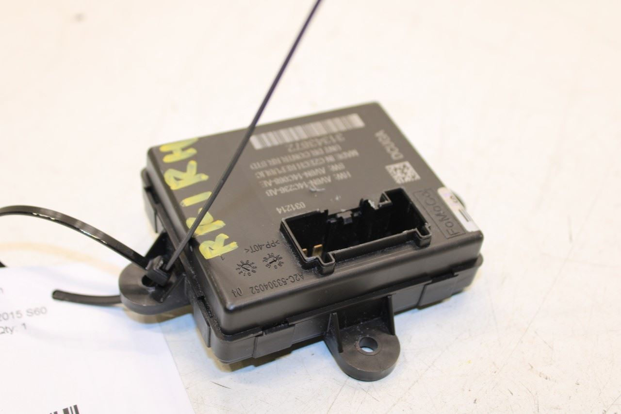 2015-2016 Volvo S60 T5 Premier Rear Right Side Door Control Module 31343872 OEM - Alshned Auto Parts