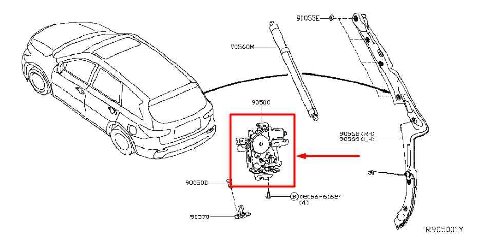 2014-20 Infiniti QX60 RR Trunk Lid Liftgate Lock Latch Actuator 90500-9NT0A OEM - Alshned Auto Parts