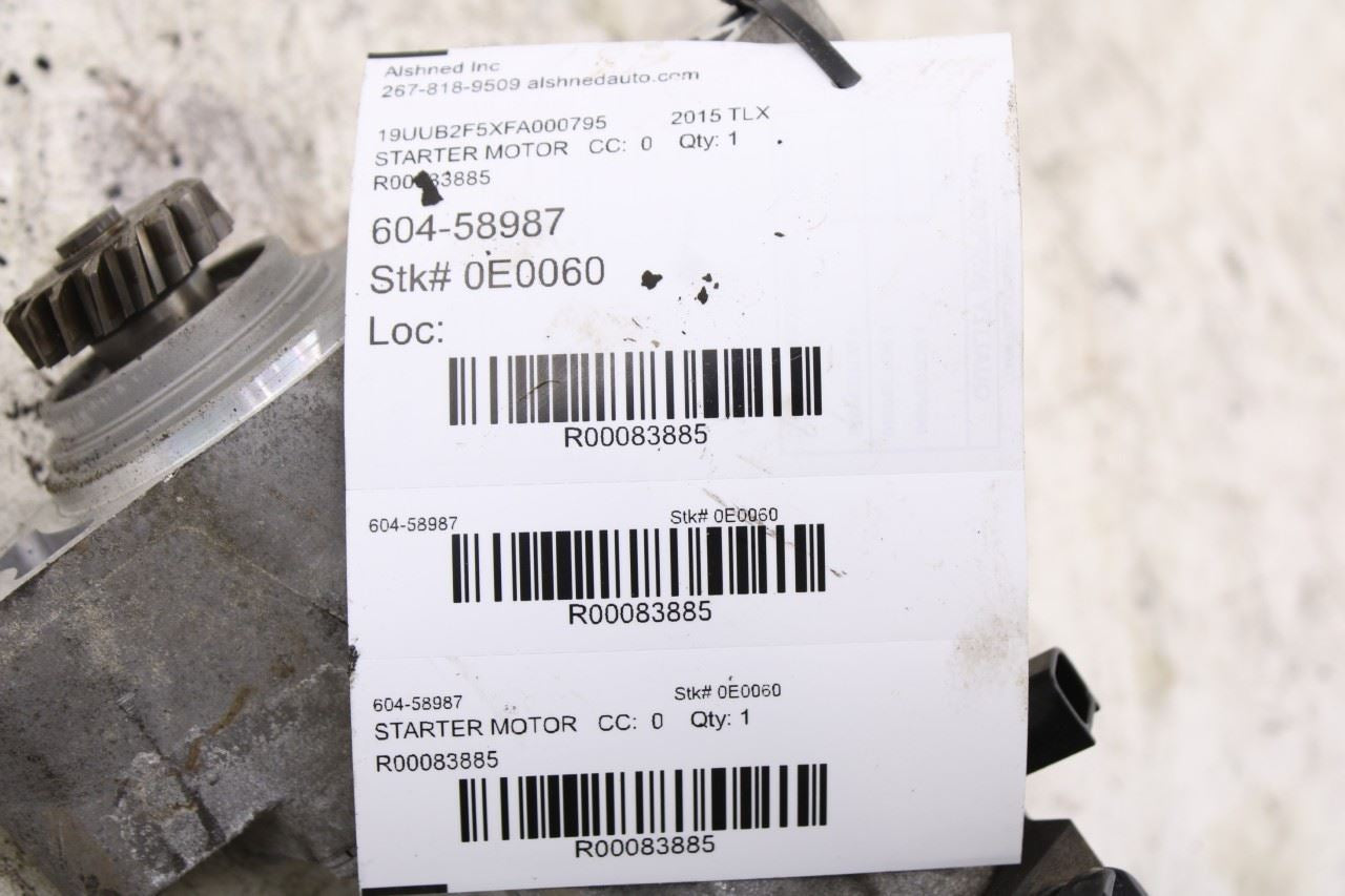 2015-2020 Acura TLX Tech 3.5L Engine Starter Motor 31200-5J2-A52 OEM13