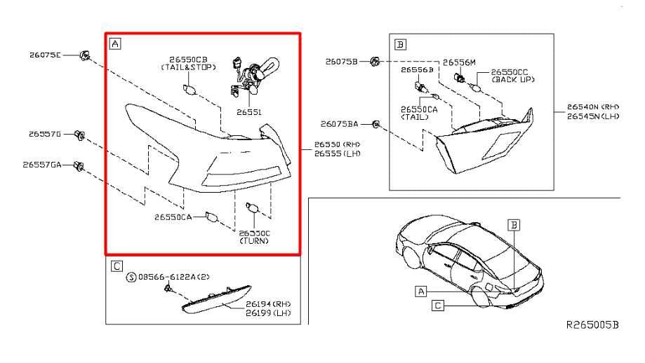 2019-2024 Nissan Altima Rear Driver Left Side Tail Light Lamp R65571 AfterMarket - Alshned Auto Parts