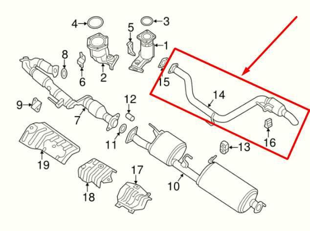 2013-2020 Nissan Pathfinder 3.5L Exhaust Tail Pipe 20350-9NF0A OEM - Alshned Auto Parts