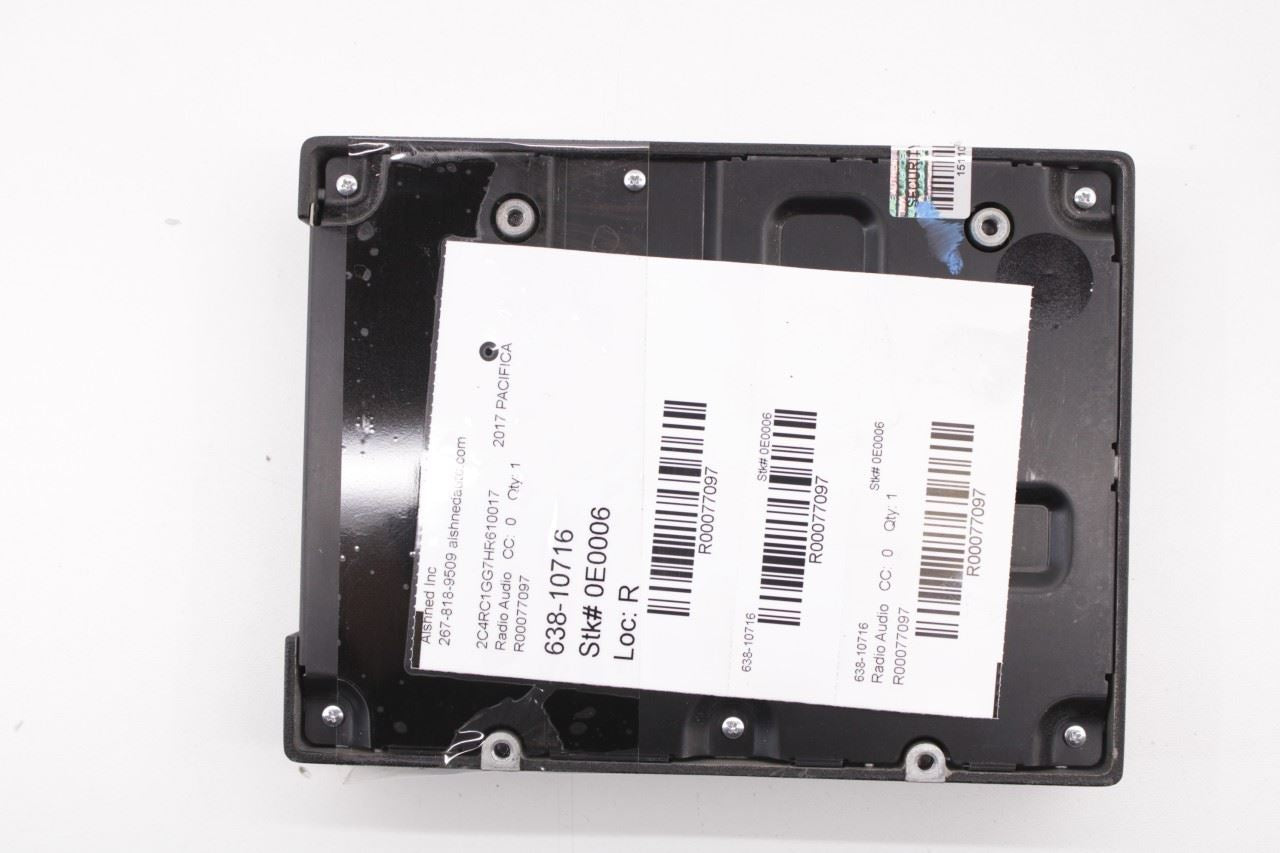 2017-2024 Chrysler Pacifica Limited Sound System Amplifier Amp 68207345AF OEM - Alshned Auto Parts