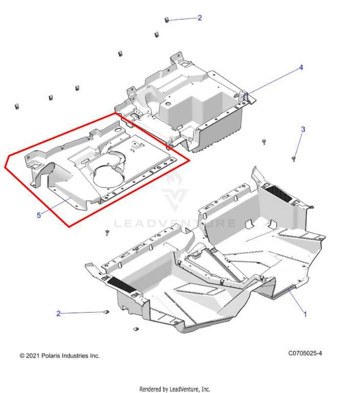 24-25 Polaris RZR XP 1000 Ultimate Rear RH Side Under Seat Close Out Panel Cover - Alshned Auto Parts