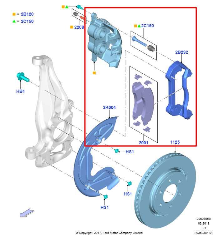 17-20 Ford F150 3.5L RWD Front Driver Left Side Brake Disc Caliper FL3Z-2B121-C - Alshned Auto Parts