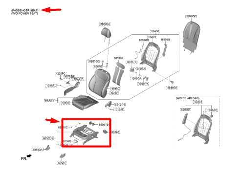 2019-23 Hyundai Santa Fe Front Right Side Seat Lower Track Frame 88600S2010 OEM - Alshned Auto Parts